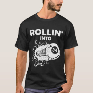 T-shirt Rollin Into &#; Billiards &#; Flamme d'anniversair