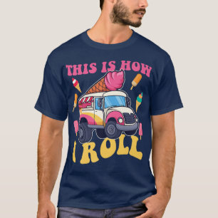 T-shirt Rolling Crème de glace Conception Camion pour Peo