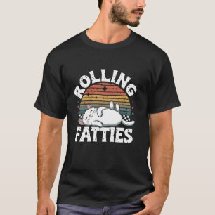 T-shirt Rolling Fatties Amoureux des chats Drôle Chat Kitt