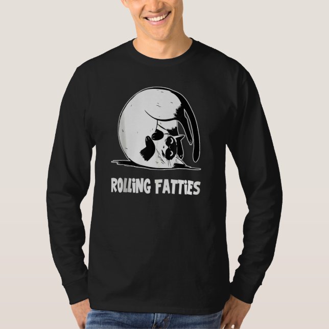 T-shirt Rolling Fatties Chat Chat Chat Papa Animal (Devant)
