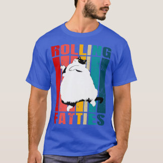 T-shirt Rolling Fatties Chat Drôle Amoureux des chats tenu