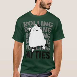 T-shirt Rolling Fatties Chat Drôle Amoureux des chats tenu