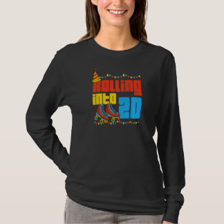T-shirt Rolling In 20 Roller Skate 20e Anniversaire S