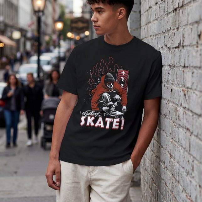 T-shirt Rolling Skate Streetwear (Créateur téléchargé)