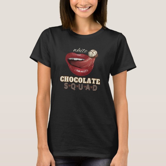 T-shirt Rolling White Chocolate Chip Gourmand Tongue (Devant)