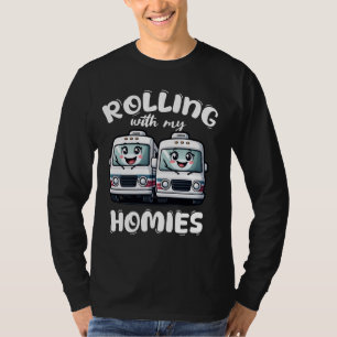 T-shirt Rolling With My Homies RV Motorhome Camper Camping