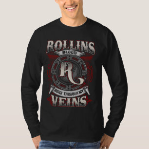 T-shirt Rollins Nom De Famille, Traverse Mes Veines