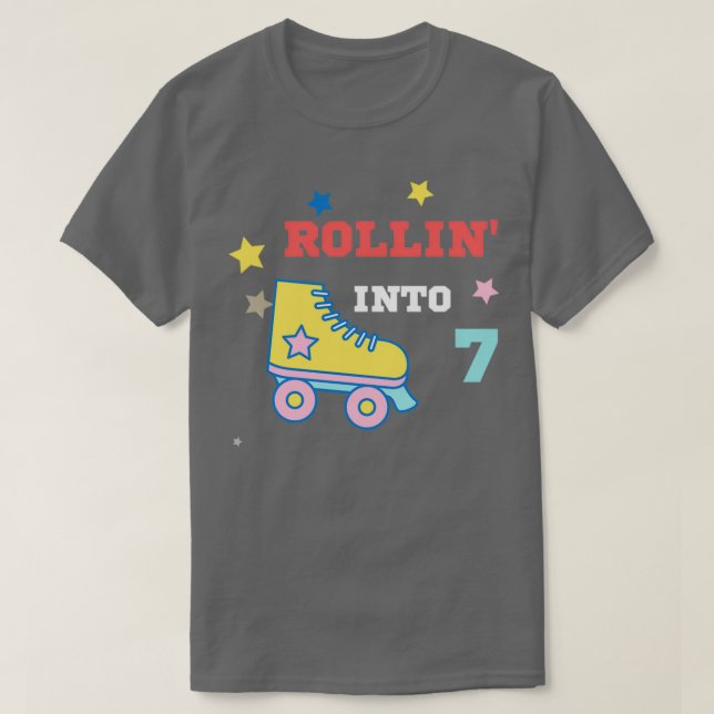 T-shirt Rollinx27 en 7 Patinage à rouleaux de patinage en  (Design devant)