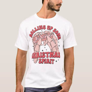 T-shirt Rollup Un peu de Chemise de Noël Esprit