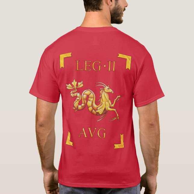 T-shirt romain de 2 Legio II Augusta Vexillum (Dos)
