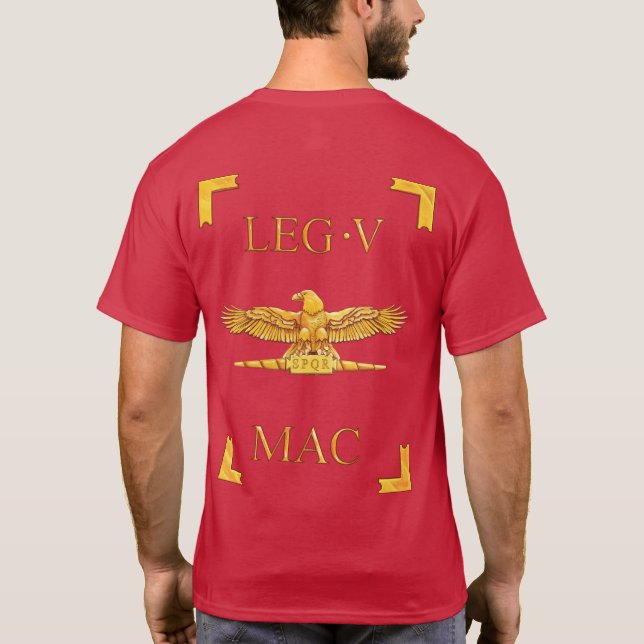 T-shirt romain de 5 Legio V Macedonica Vexillum (Dos)