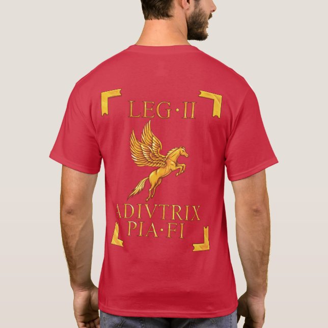 T-shirt romain du pia fi Vexillum de 2 Legio II (Dos)