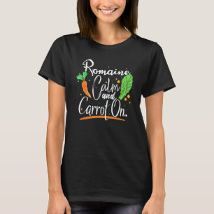 T-shirt Romain et Carotte design pour végétarien et végans