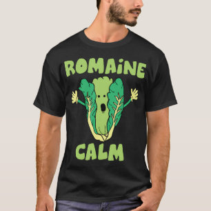 T-shirt Romaine Calme Drôle de Blague Jardinage Laitue Lég