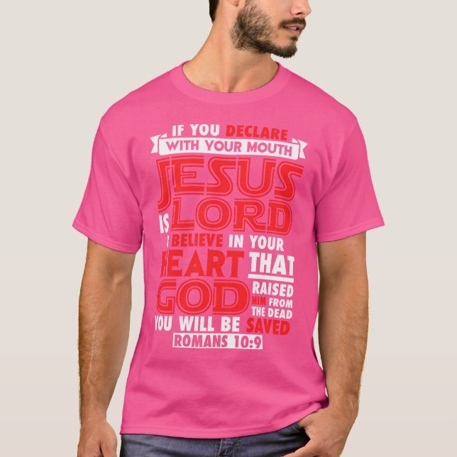 T-shirt Romains 109 Jésus Est Seigneur (Devant)