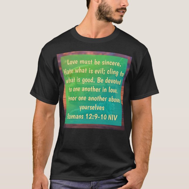 T-Shirt Romains 12:9-10 (Devant)