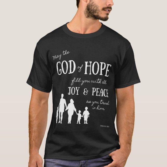 T-shirt Romains 15:13 Verse biblique pour les hommes chrét (Devant)
