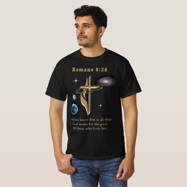 T-shirt Romains 8:28 (Devant entier)