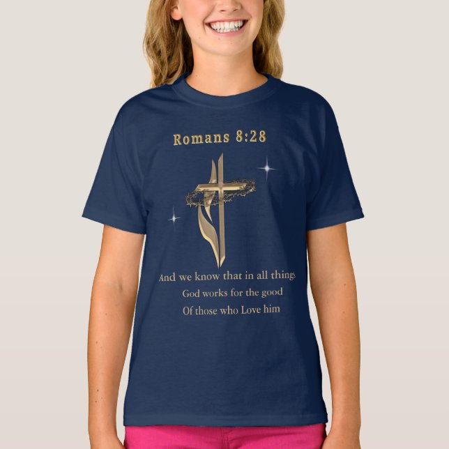 T-shirt Romains 8:28 (Devant)