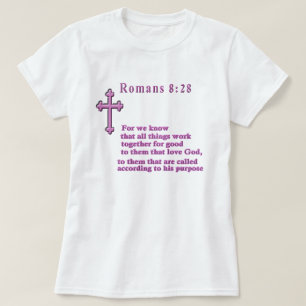 T-shirt Romains 8:28 Vêtements chrétiens