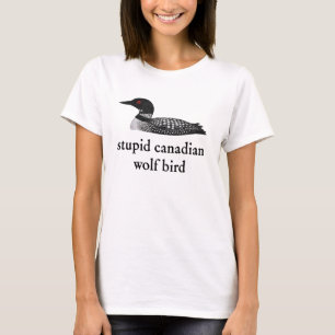 T-shirt Romance de hockey sur la stupidité de l'oiseau lou