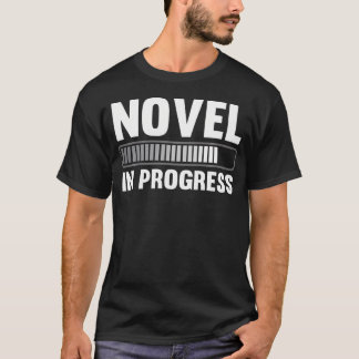 T-shirt Romancier Auteur Blogueur Roman En Cours Écrivain