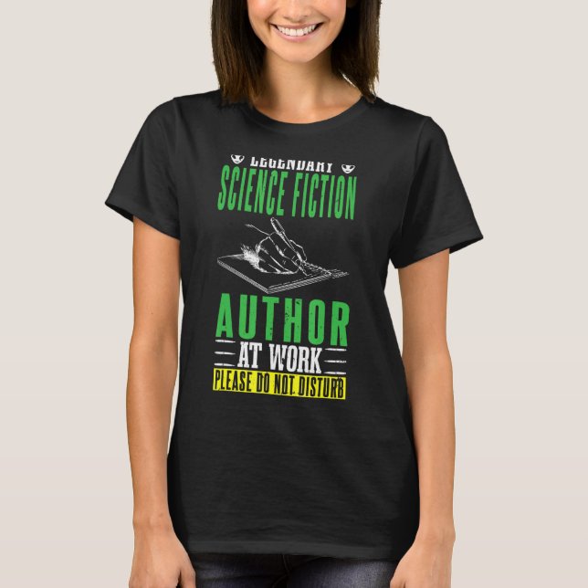 T-shirt Romancier Légendaire Romancier De Science-Fiction  (Devant)