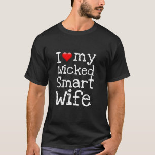 T-shirt Romanité drôle J'AIME MA FEMME MÉCHAMMENT INTELLIG