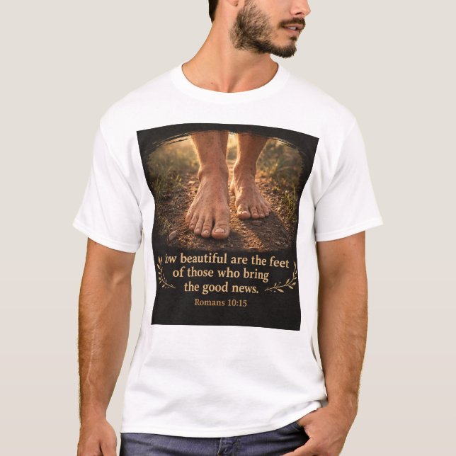 T-shirt Romans 10:15 and Gospel (Devant)