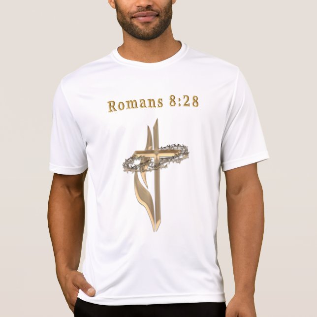 T-shirt Romans 8:28 produits (Devant)