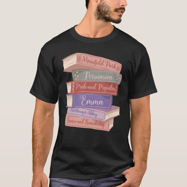 T-shirt Romans de Jane Austen V (Devant)