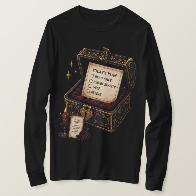 T-shirt Romantasy, Caféine et Chaos (Design devant)