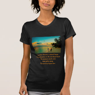 T-shirt Romantic Sunset Beach Silhouette T-Shirt)