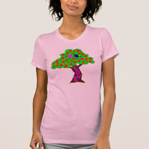 T-shirt ° ・ ♥ Romantique arbre d'amour Femme d'équipage T-