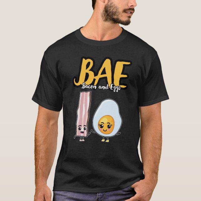 T-shirt romantique de lard de BAE et d'amant (Devant)