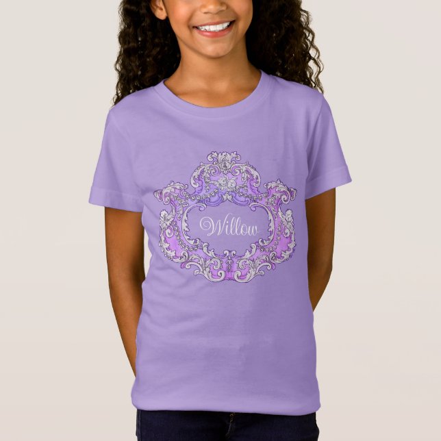 T-Shirt Romantique, Feminine, Personnalisé (Devant)