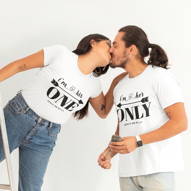 T-shirt Romantique Sa seule lune de miel Saint-Valentin (Créateur téléchargé)