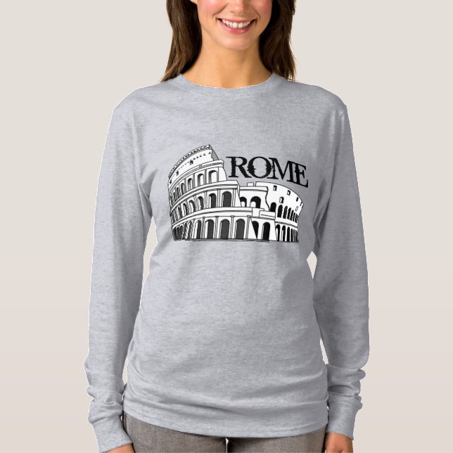 T-shirt ROME, chemises de voyage, ajouter du texte (Devant)