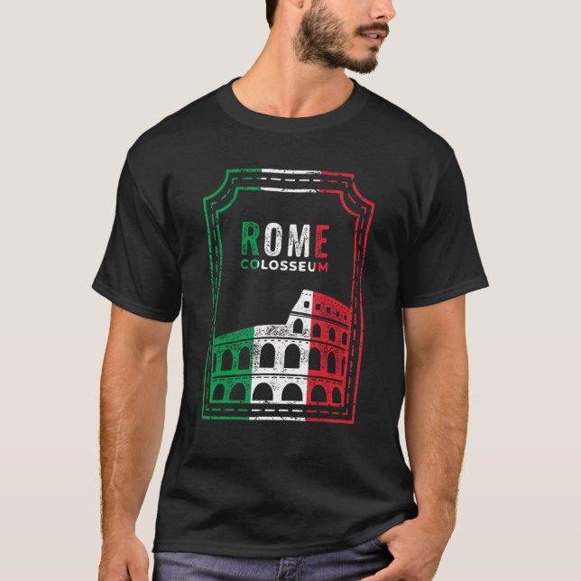 T-shirt Rome Colisée Italie Italia Amphithéâtre romain Anc (Devant)