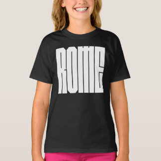 T-shirt Rome Italian CIty Bold Block Typeface