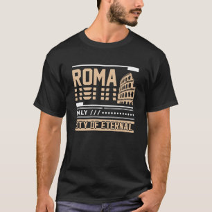 T-shirt Rome Italie Colisée Design de Voyage Rétro Urbain