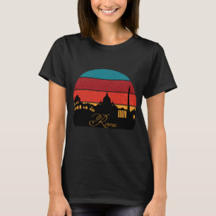 T-shirt Rome Italie Colosseum Rétro Voyage