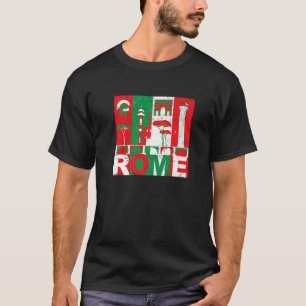 T-shirt Rome Italie Culture Architecture Rome Italie Drape