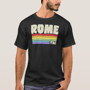 T-shirt Rome Italie Gay pride arc-en-ciel Merch Retro les 