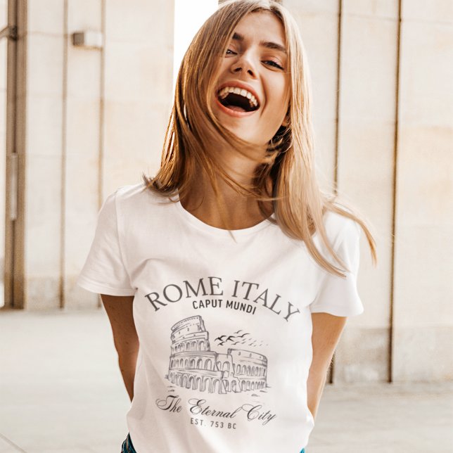 T-shirt Rome Italy Vintage Landscape Roman Colosseum (Créateur téléchargé)