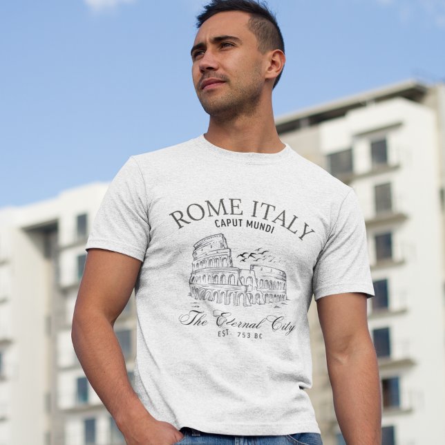 T-shirt Rome Italy Vintage Landscape Roman Colosseum (Créateur téléchargé)