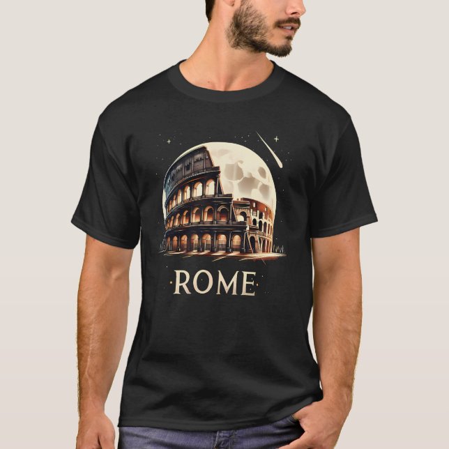 T-shirt Rome la nuit (Devant)