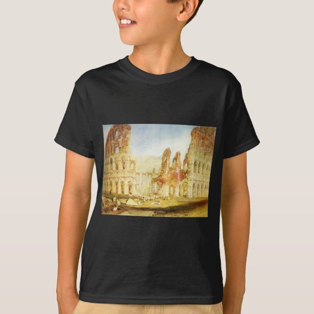 T-shirt Rome, le Colosseum par William Turner (Devant)