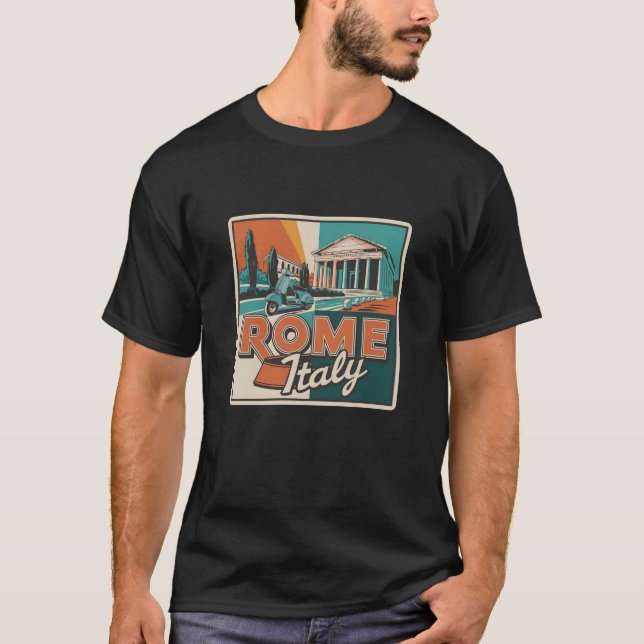 T-shirt Rome Les passionnés rêvent design (Devant)