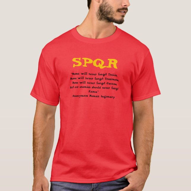 T-shirt "Rome n'oubliera jamais…", tricolore (Devant)